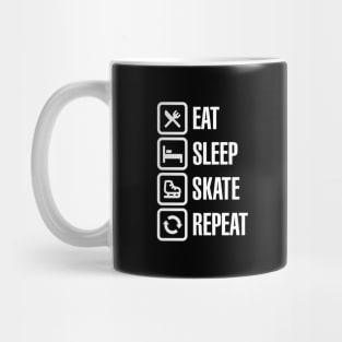 Eat sleep figure ice skate repeat Mug